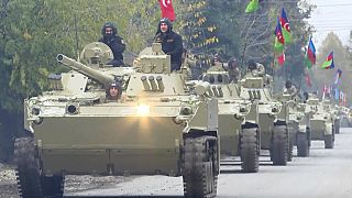 Dağlık Karabağ'a giren Azeri ordusu