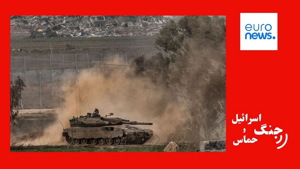 تانک ارتش اسرائیل در باریکه غزه