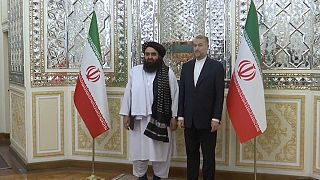 المسؤولان الإيراني والأفغاني في طهران