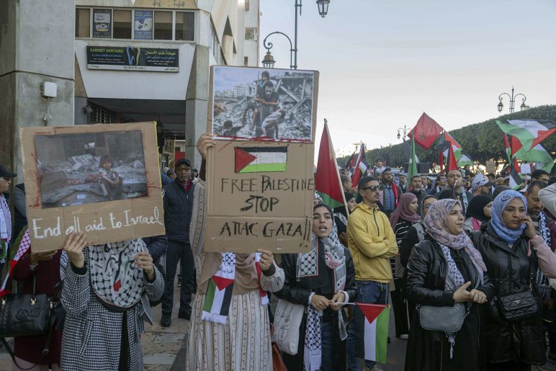 تظاهرة تضامنية في غزة في الرباط