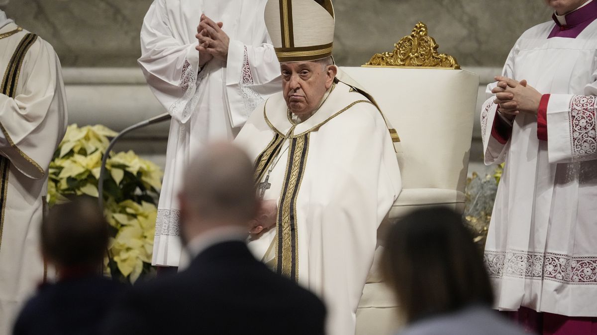 El Papa Francisco el 24 de diciembre en el Vaticano