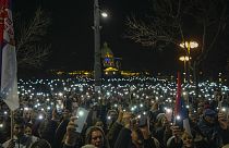 A december 24-i tüntetés Belgrádban