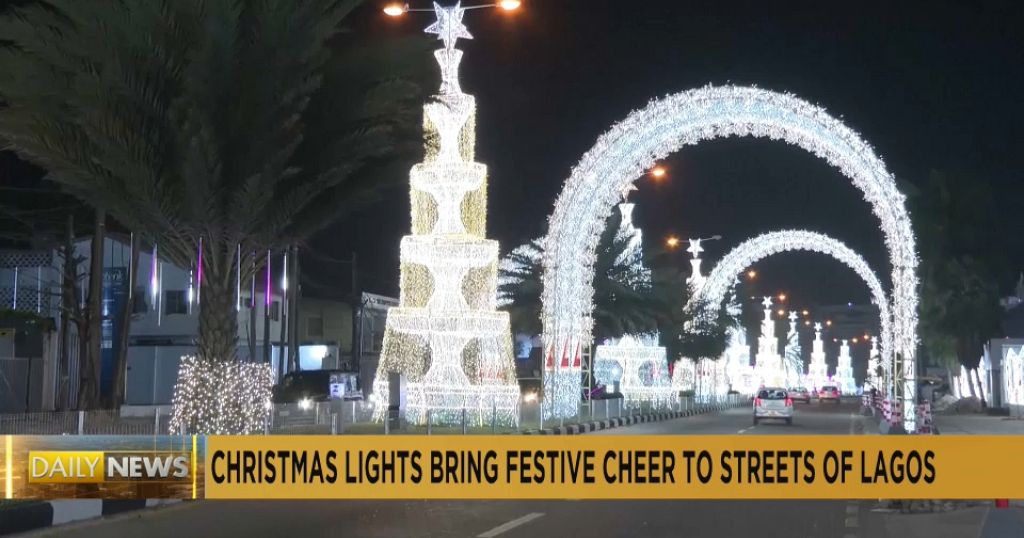 Christmas lights bring festive cheer to Lagos despite gloom over economy