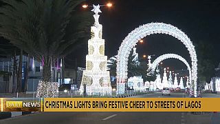 Christmas lights bring festive cheer to Lagos despite gloom over economy