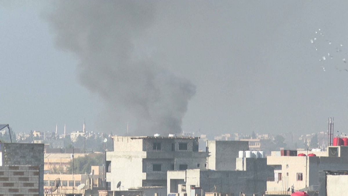 Die syrische Stadt Qamishli nach dem türkischen Luftangriff am 25.12.23