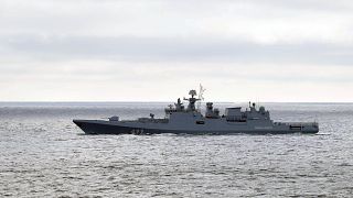 Orosz hadihajó a Fekete-tengeren 