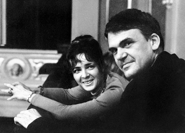 Kundera ve eşi 1973