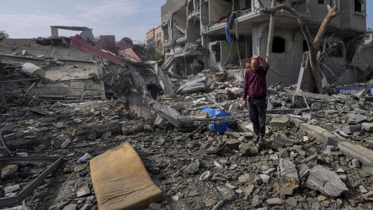 İsrail'in saldırısı sonrası Gazze Şeridi'nin merkezindeki Maghazi mülteci kampı, 25 Aralık 2023