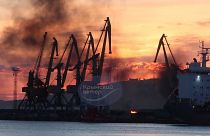 Взрыв в порту Феодосии, 26 декабря 2023 года.