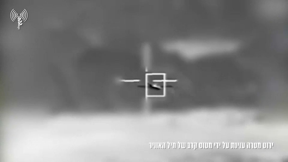 Video des israelischen Militärs. Gezeigt wird der Abschuss einer Dohne