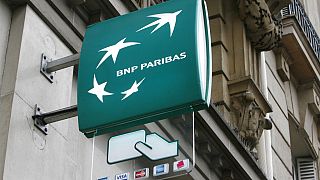 BNP bank sign in Paris