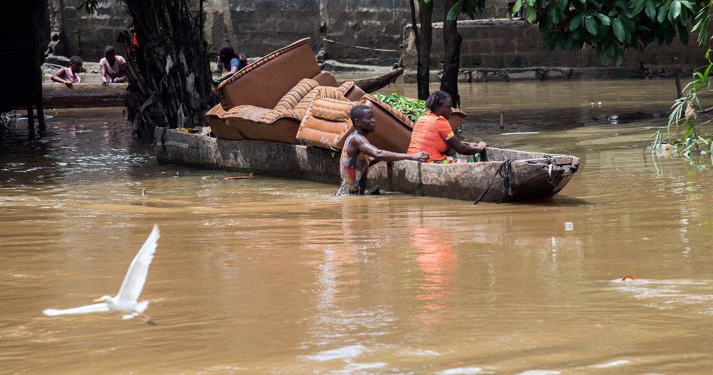 Floods in a central province in Congo kill at least 22 people