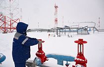 A view taken earlier in December shows the grounds of a fuel tank farm of Russia's oil pipeline giant Transnef