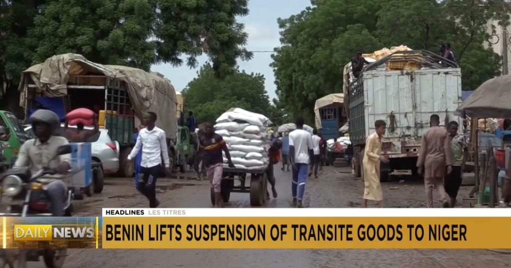 Benin removes suspension of transiting goods to Niger