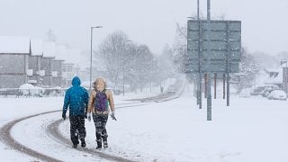 Scotland has experienced heavy snowfall as well as high winds and torrential rain. 