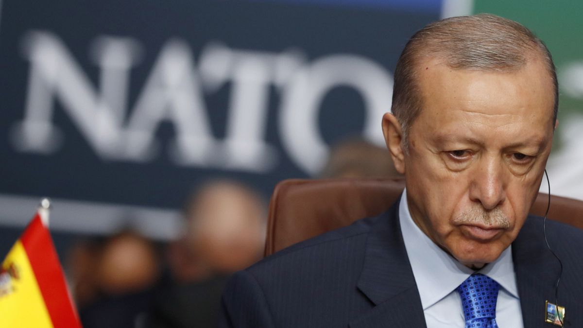 Erdogan török elnök a júliusi vilniusi NATO-csúcson