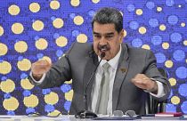 El presidente venezolano, Nicolás Maduro, habla el 4 de diciembre durante un acto sobre el referéndum en torno al Esequibo