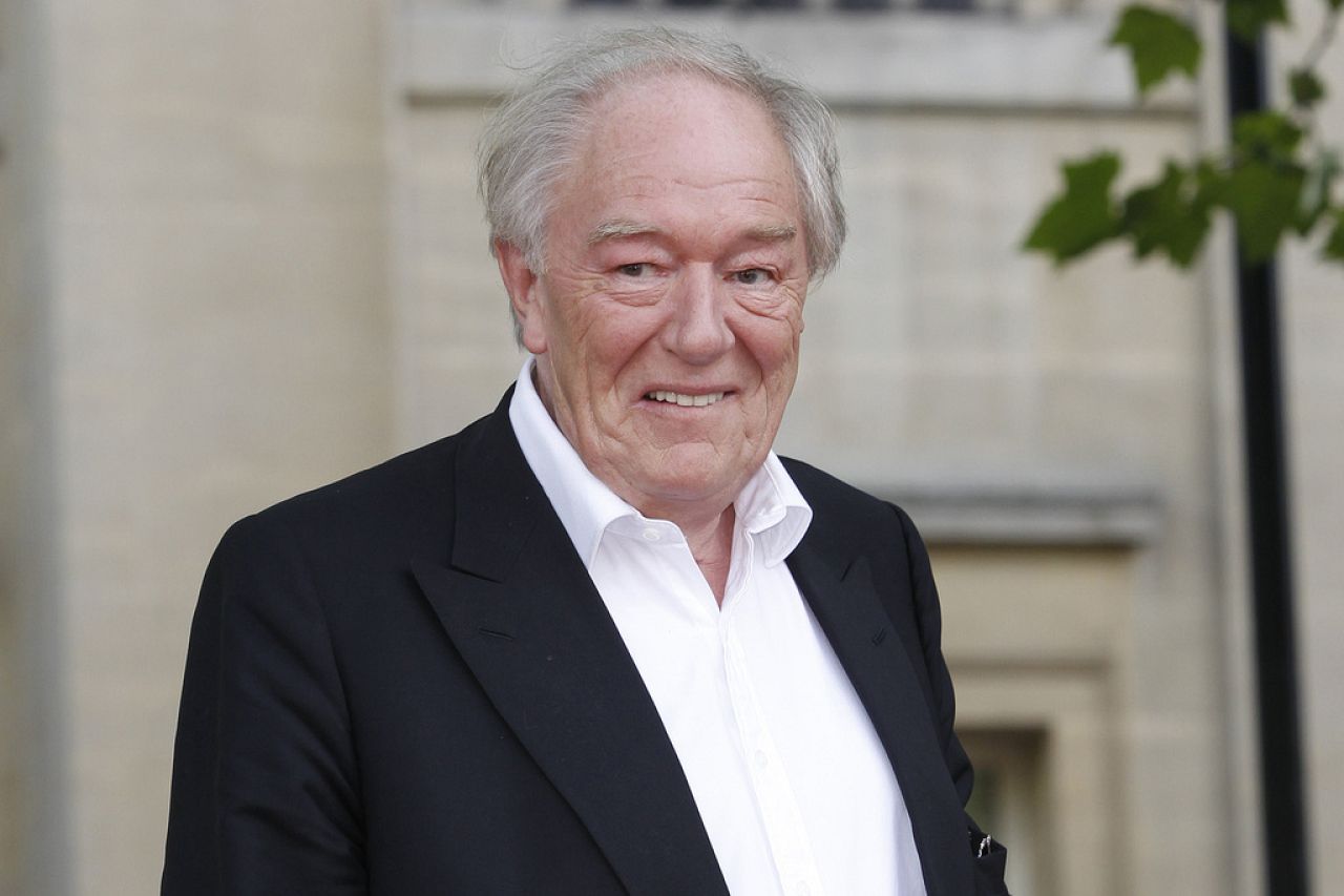British actor Michael Gambon arrives in Trafalgar Square, in central London, for the world premiere of "Harry Potter and The Deathly Hallows: Part 2".