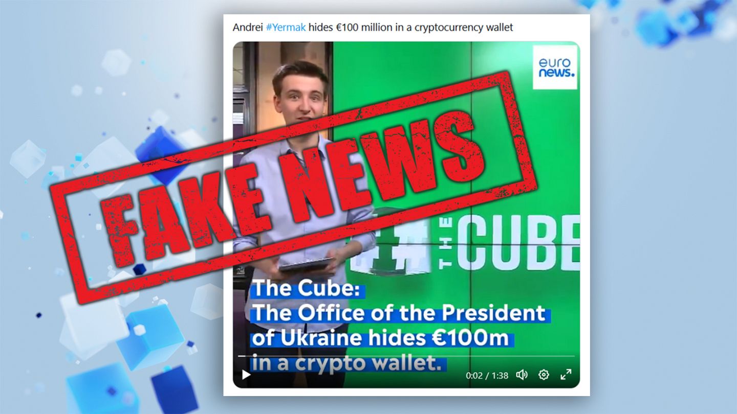 Fake Euronews report on corruption within the Ukrainian government spreads  online