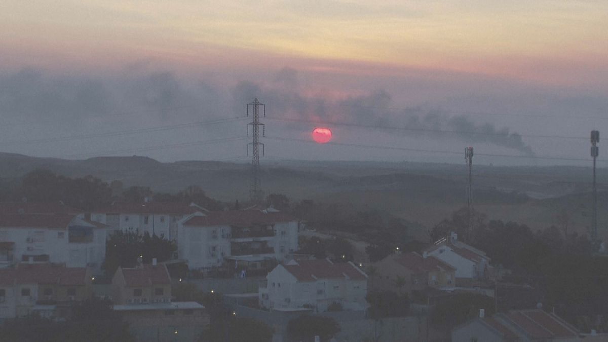 تصاویری از غروب آفتاب در میانه درگیری‌ها در نوار غزه