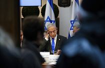 Le Premier ministre israélien Benjamin Netanyahu à Tel Aviv, en Israël, dimanche 24 décembre.2023.