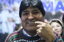 Evo Morales pártjának kampányán