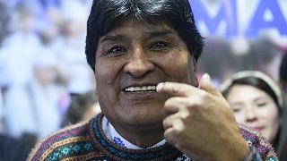 Evo Morales pártjának kampányán