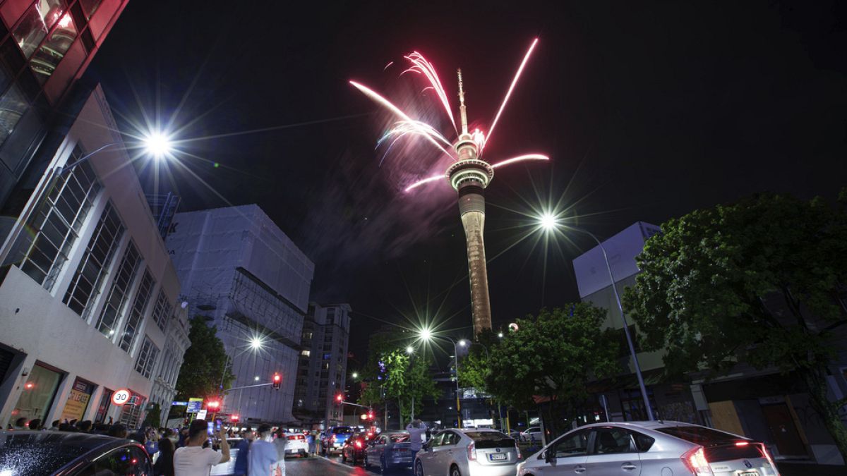 Auckland kentindeki yılbaşı kutlamaları