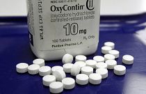 FILE: OxyContin pills are arranged for a photo.