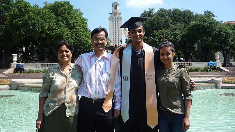 Switching majors, Anish graduated in finance, and rose swiftly