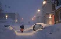 Xιονοθύελλα στο Kristiansand, Νορβηγία, Τετάρτη, 3 Ιανουαρίου 2024.