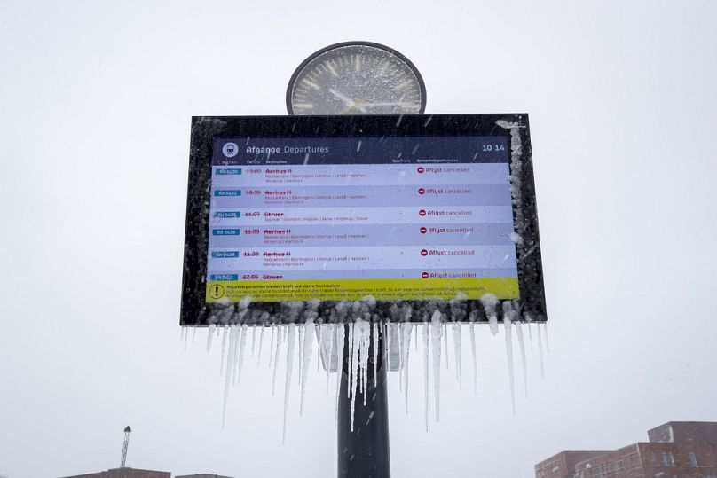 Nicht nur in Schweden, sondern auch im dänischen Viborg sorgte das Wetter für Ausfälle im öffentlichen Verkehr.