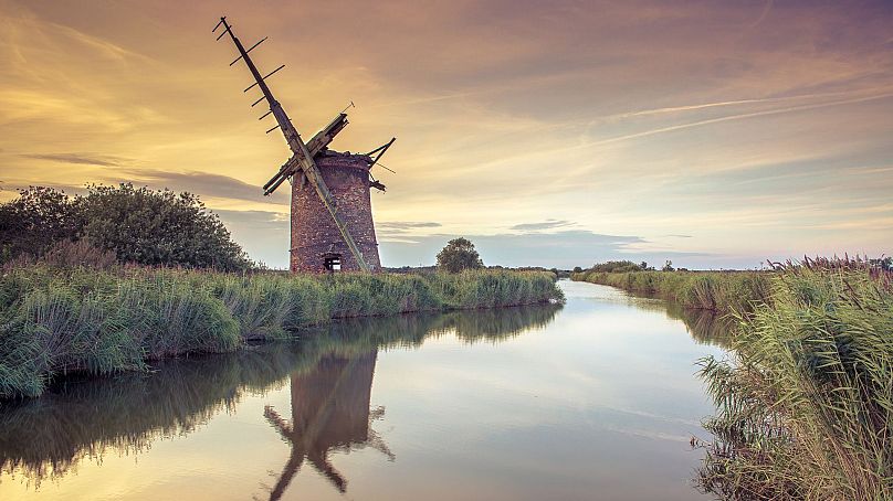 The Norfolk Broads in east England.