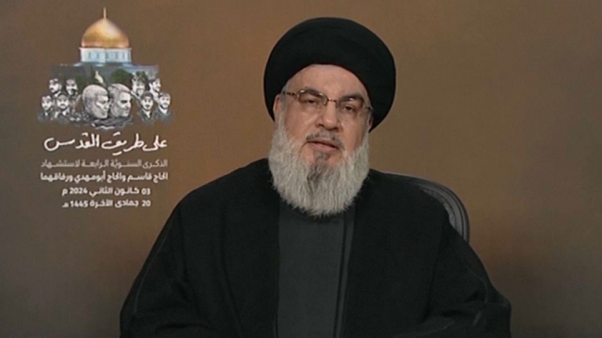 In einer Rede am Mittwoch hat sich Hisbollah-Chef Nasrallah zu der Ermordung des hochrangigen Hamas-Funktionärs Saleh al-Arouri geäußert.