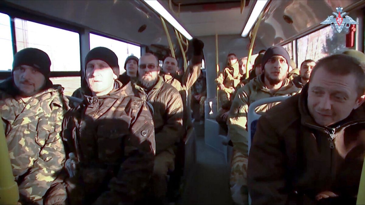 Ρώσοι αιχμάλωτοι πολέμου επιστρέφουν από την Ουκρανία (φώτο αρχείου)
