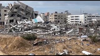 الدمار في مدينة غزة جراء القصف الإسرائيلي. 2024/01/03