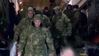 عودة سجناء روس إلى  موسكو بعد عملية تبادل مع أوكرانيا- 4 كانون الثاني 2024.