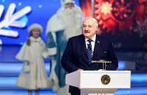 Belarus President Alexander Lukashenko attends a New Year Eve's children's charity event.