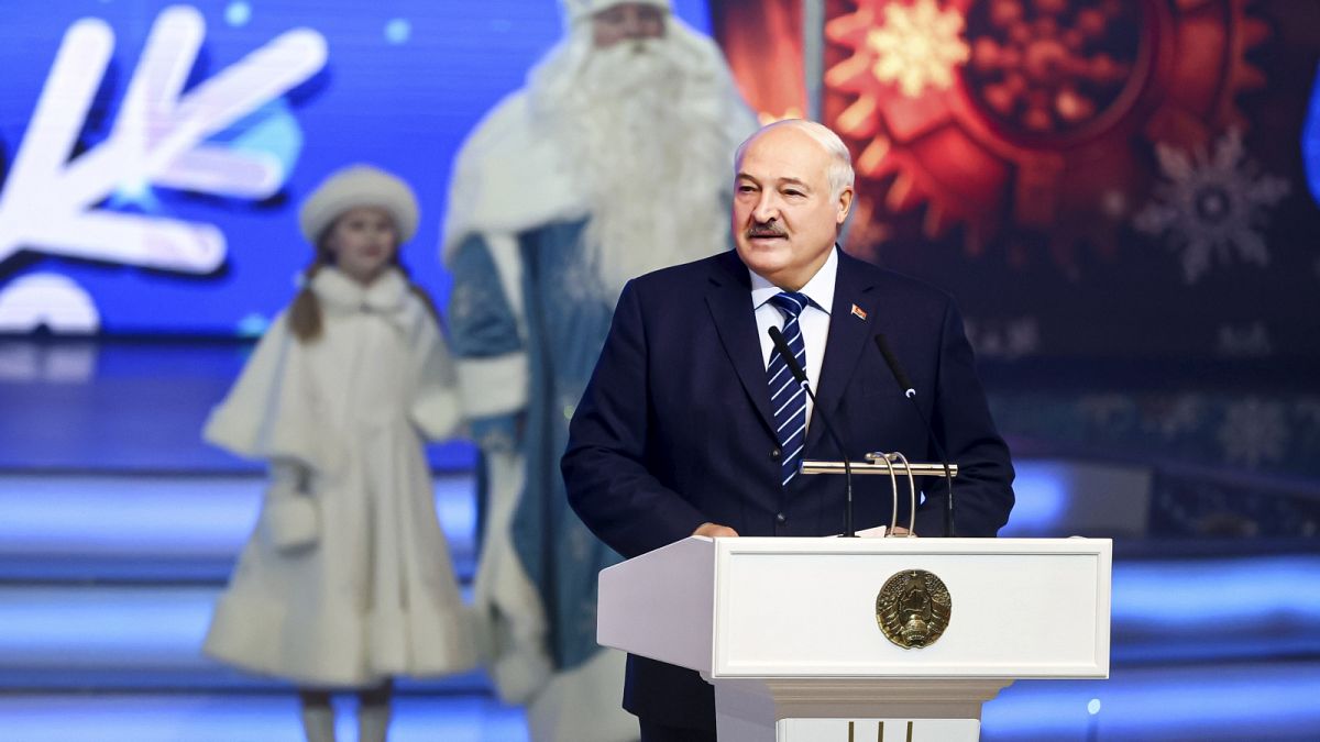 A belorusz elnök egy újévi jótékonysági rendezvényen