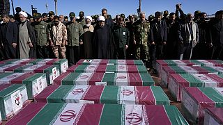 Κηδείες των θυμάτων της βομβιστικής επίθεσης στο Ιράν