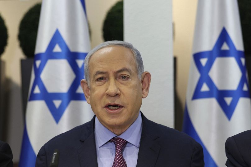 Israeli Prime Minister Benjamin Netanyahu pictured on 31 December