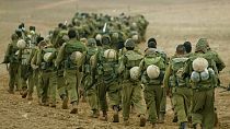 İsrail ordusuna katılan yedek askerlerin eğitim yürüyüşü | Arşiv
