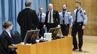Breivik comparece en un tribunal de Oslo este lunes 8 de enero de 2024