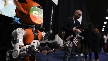 Робот Мирокай из Enchanted Toolsна выставке CES Unveiled, 7 января 2024 года, Лас-Вегас.
