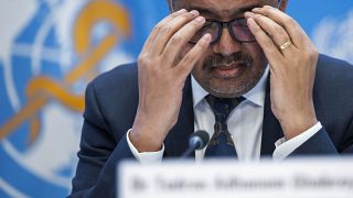 Tedros Adhanom Ghebreyesus, Director General of the World Health Organization (WHO), during a press conference on December 2022