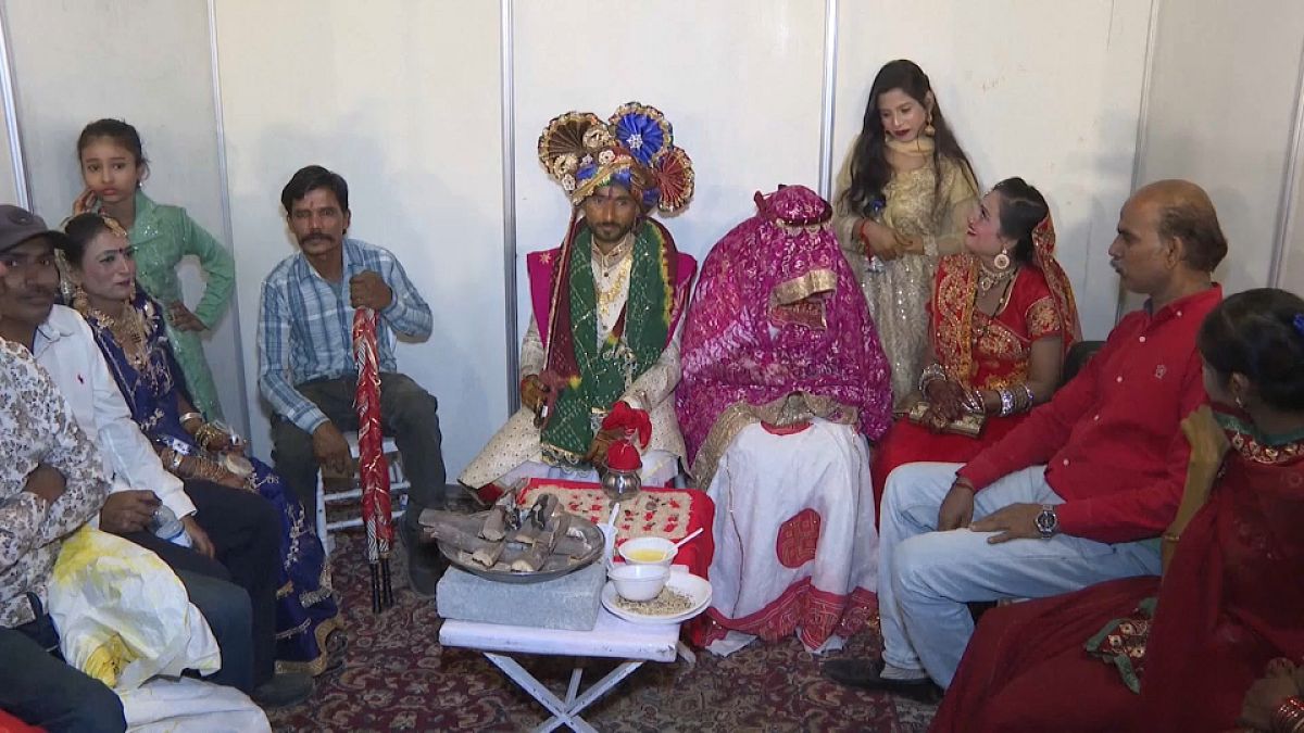 Hochzeit in der Hindu-Gemeinschaft.