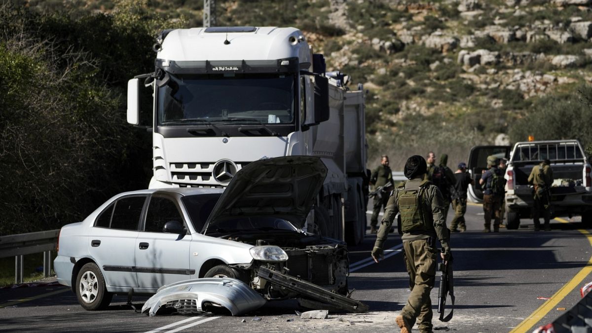 Palesztin terrortámadás helyszíne a ciszjordániai Wadi al-Haramiyánál