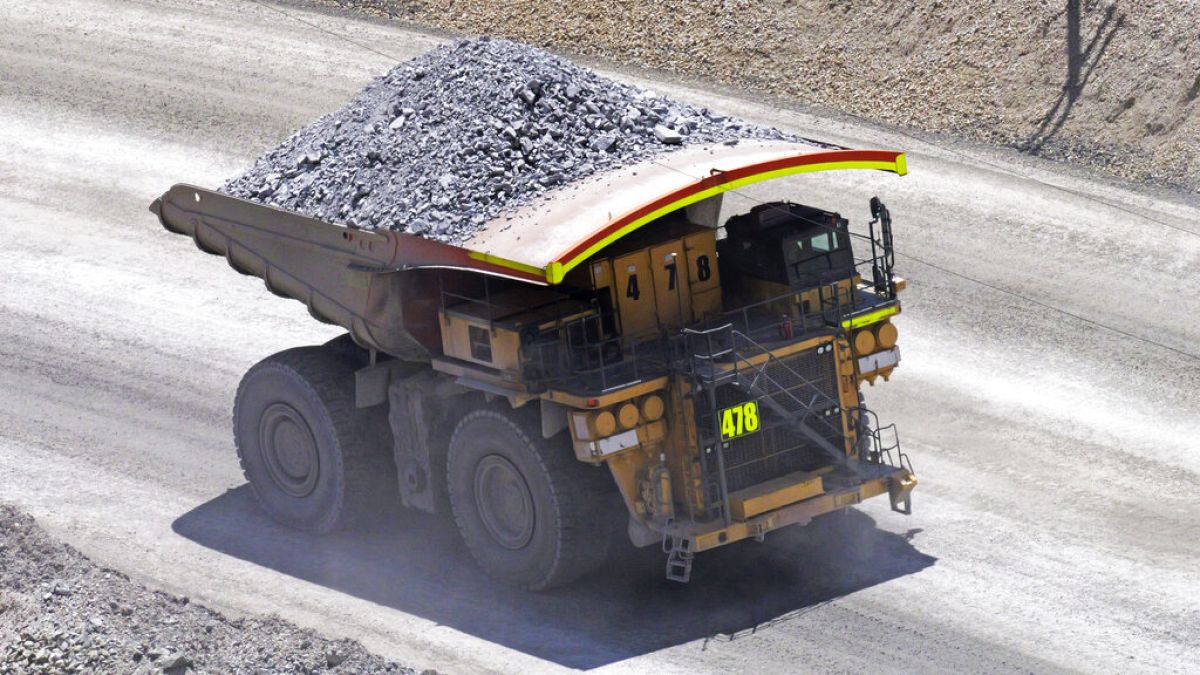 Ore is hauled from the Kennecott's Bingham Canyon Copper Mine Wednesday, May 11, 2022, in Herriman, Utah. Rio Tinto will begin manufacturing tellurium, a rare mineral used in 