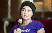 Irish singer-songwriter Sinead O'Connor attends a press event during the Budapest Spring Festival in 2015.