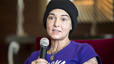 Irish singer-songwriter Sinead O'Connor attends a press event during the Budapest Spring Festival in 2015.